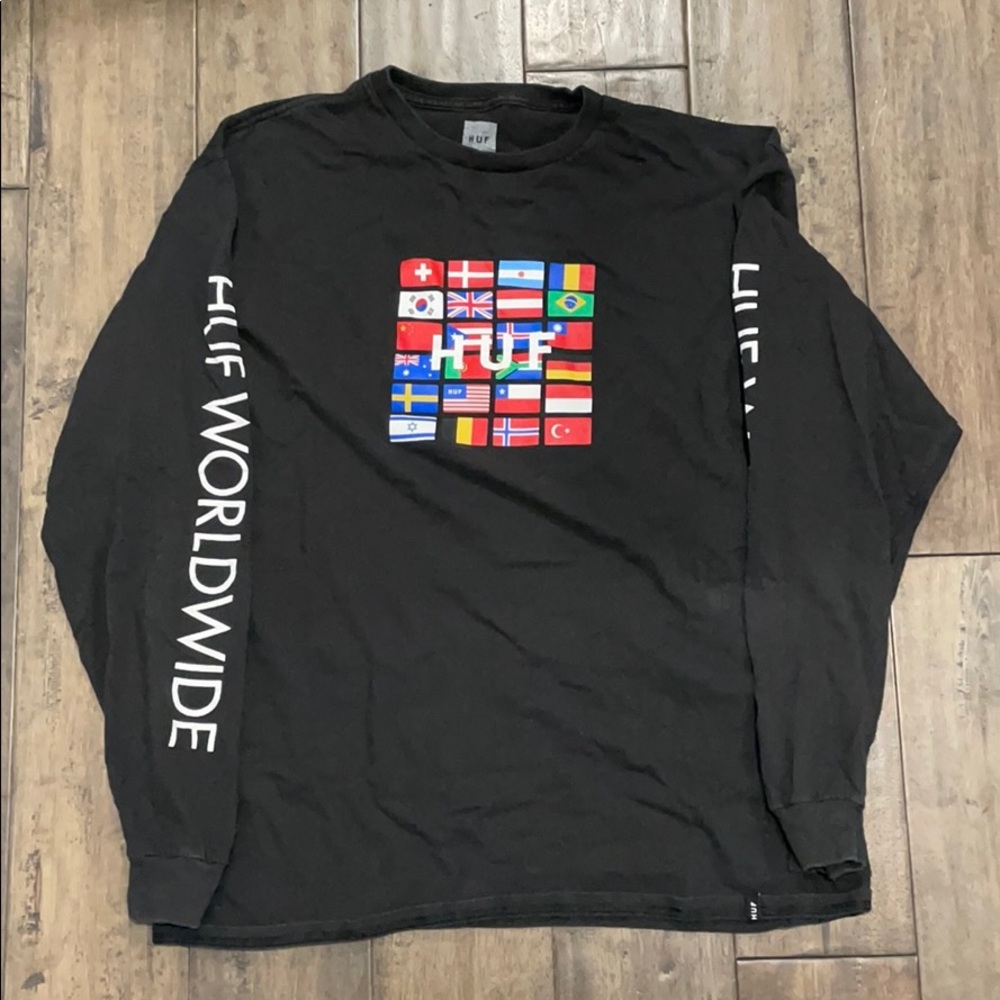 Huf Worldwide Graphic Long Sleeve T Shirt